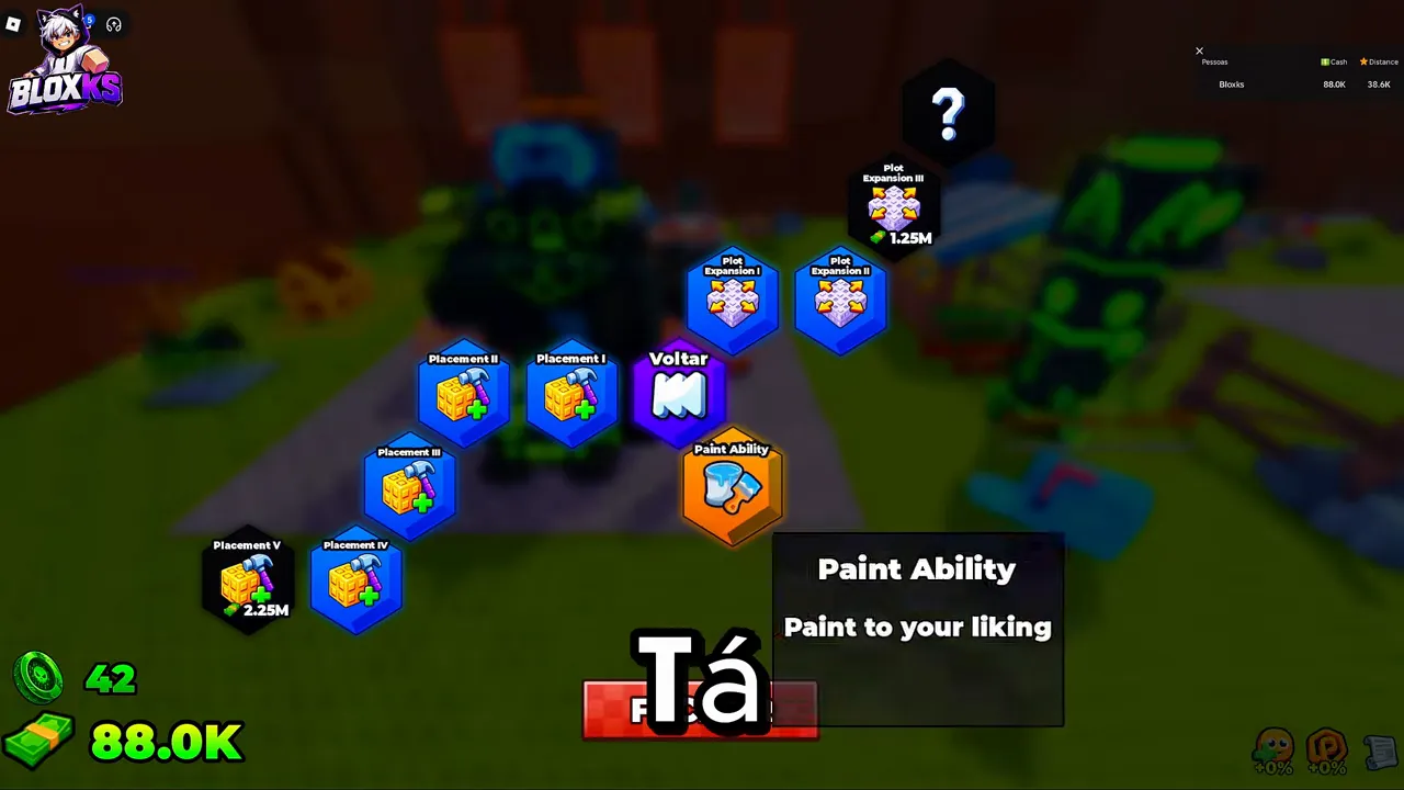 The orange Paint Ability node in the skill tree with its tooltip